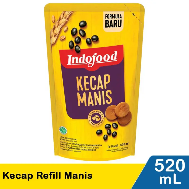 KECAP MANIS INDOFOOD 520 ML - Gambar Produk